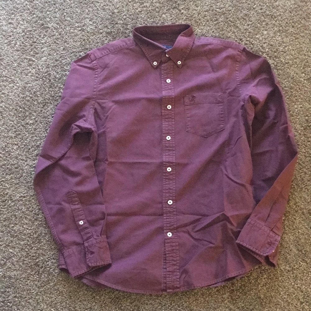 Burgundy American Eagle Out Long Sleeve Size M